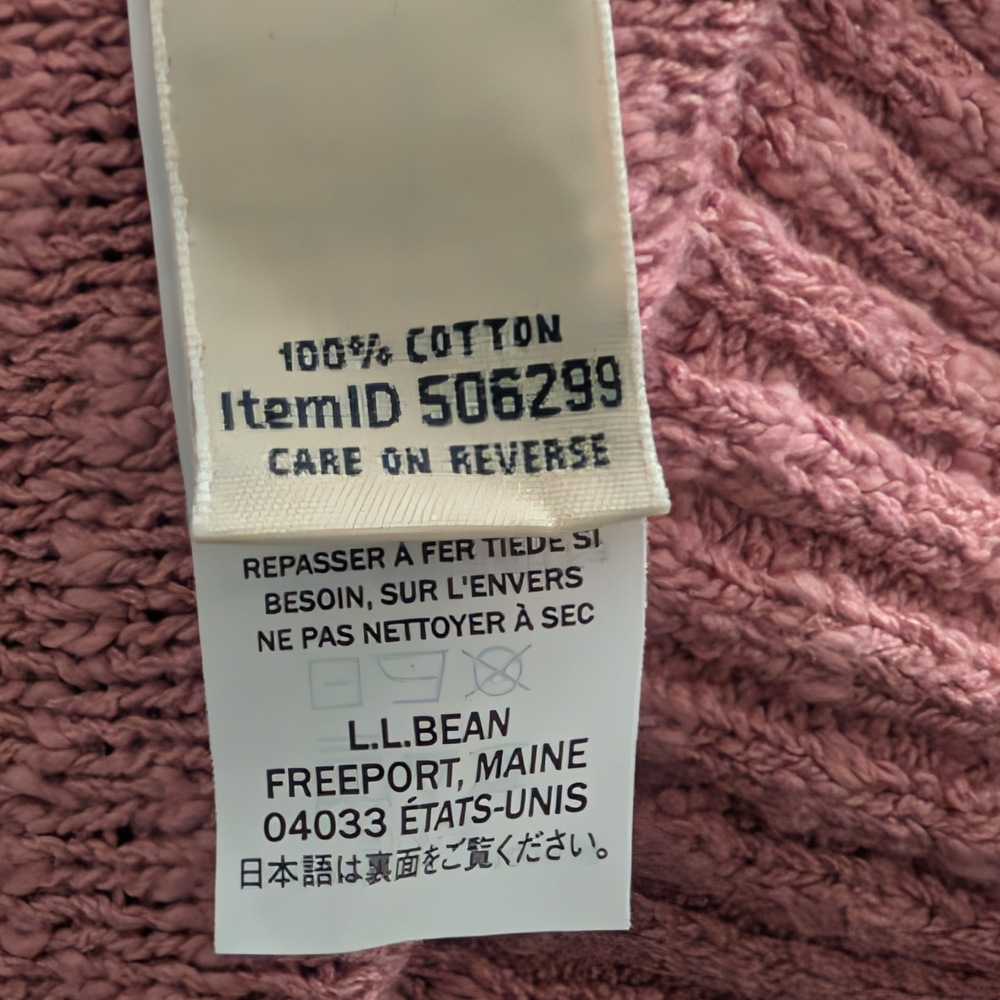 L.L. Bean Women's Soft Pink Crew Neck Sweater - Picture 5 of 7